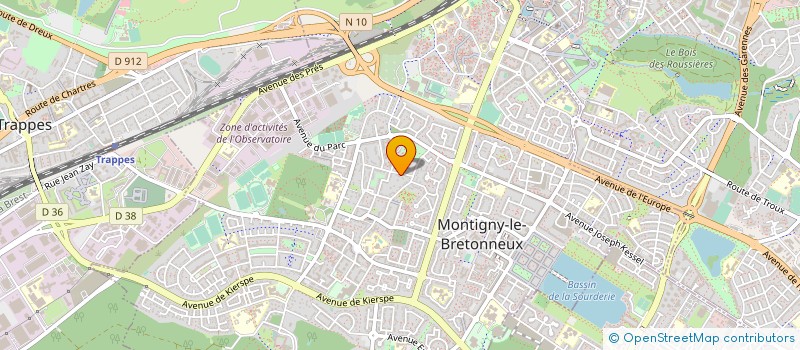 localisation de l'entreprise SCI SAINT HONORE 2 BIS  MONTIGNY-LE-BRETONNEUX