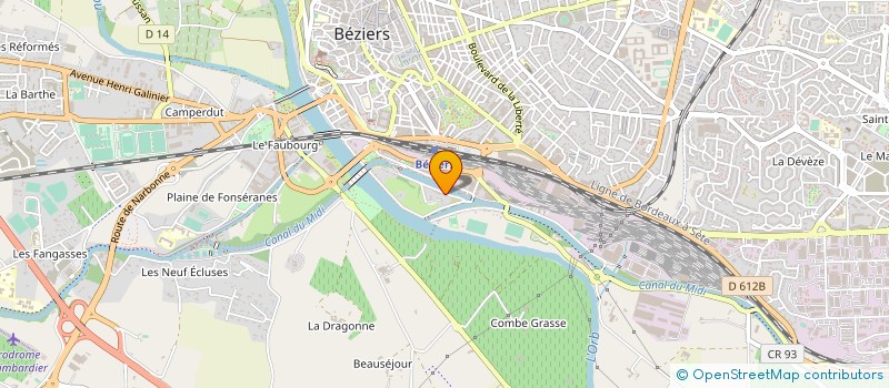 localisation de l'entreprise SCI SAINT HONORE  BEZIERS