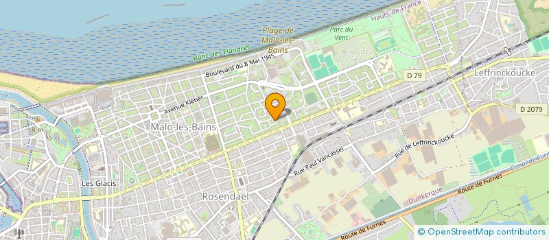 localisation de l'entreprise SCI SAINT HONORE à DUNKERQUE