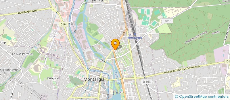 localisation de l'entreprise SCI SAINT HONORE à MONTARGIS