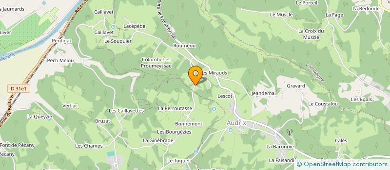 localisation de l'entreprise SCI SAINT HONORE  AUDRIX