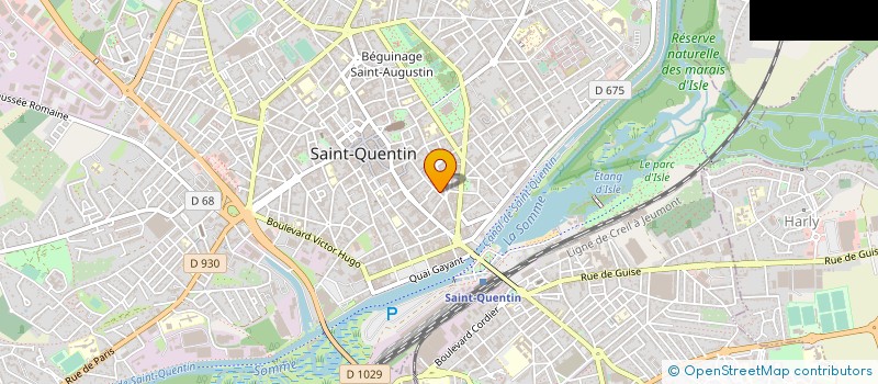 localisation de l'entreprise SCI SAINT HONORE à SAINT-QUENTIN