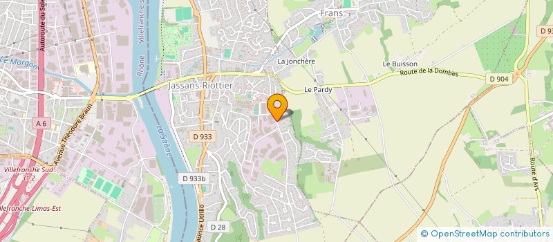 localisation de l'entreprise SCI SAINT HONORE à JASSANS-RIOTTIER