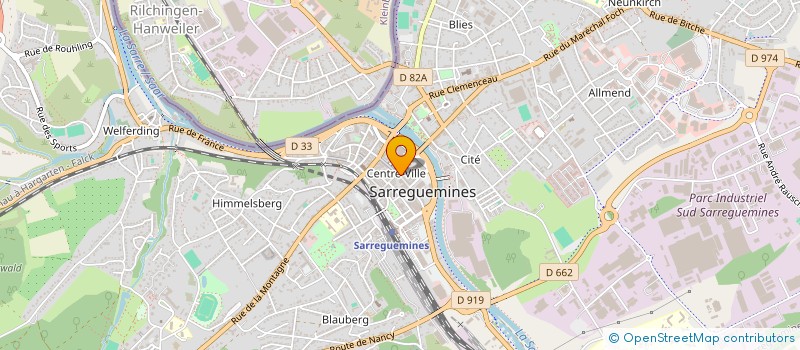 localisation de l'entreprise SCI SAINT HONORE à SARREGUEMINES