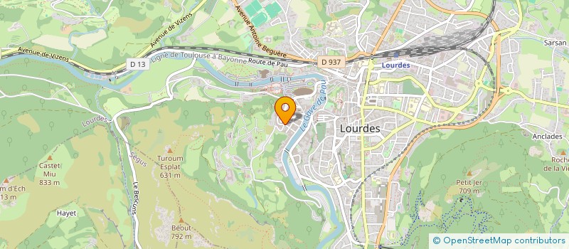 localisation de l'entreprise SCI SAINT HONORE  LOURDES