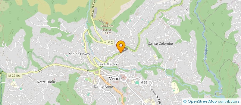 localisation de l'entreprise SCI SAINT HONORE - VICTORIA  VENCE