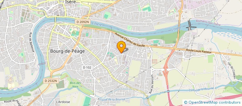 localisation de l'entreprise SCI SAINT HUBERT  BOURG-DE-PEAGE