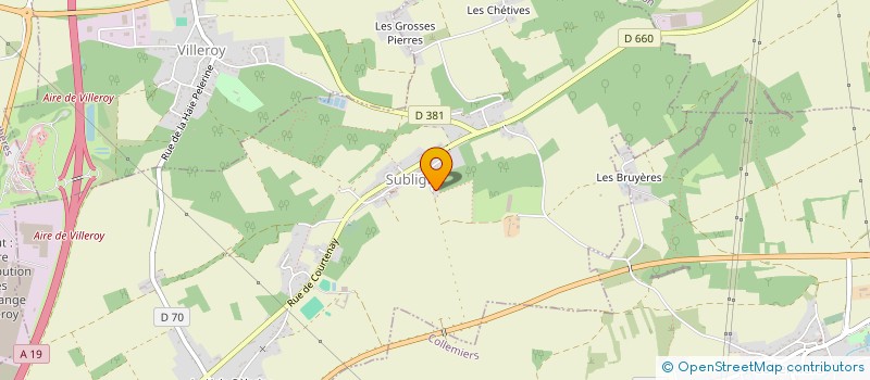 localisation de l'entreprise SCI SAINT HUBERT  SUBLIGNY