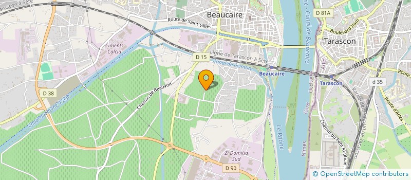 localisation de l'entreprise SCI SAINT HUBERT  BEAUCAIRE