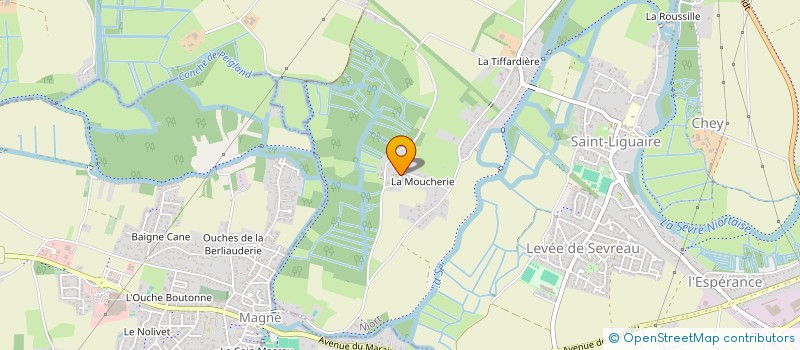 localisation de l'entreprise SCI SAINT HUBERT  NIORT