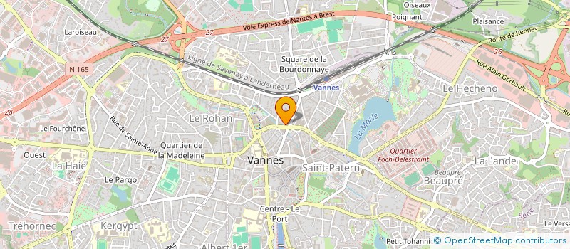 localisation de l'entreprise SCI SAINT JACQUE SARZEAU  VANNES