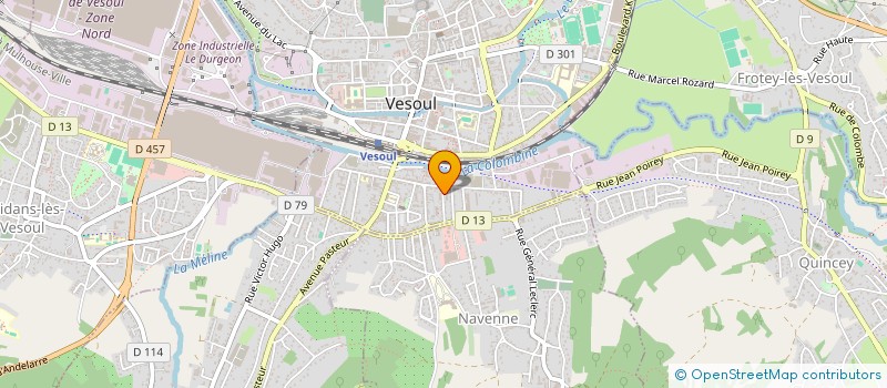 localisation de l'entreprise SCI SAINT-JACQUES à VESOUL