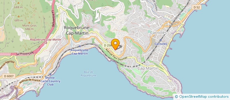 localisation de l'entreprise SCI SAINT JACQUES à ROQUEBRUNE-CAP-MARTIN