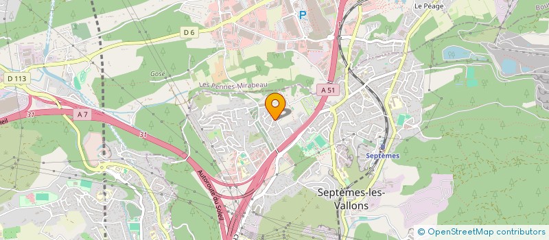 localisation de l'entreprise SCI SAINT JACQUES  SEPTEMES LES VALLONS