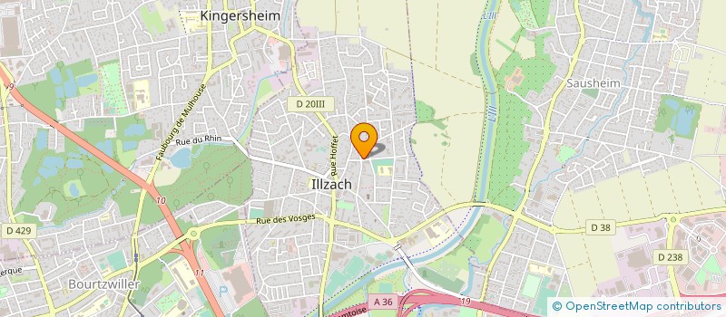 localisation de l'entreprise SCI SAINT JACQUES  ILLZACH