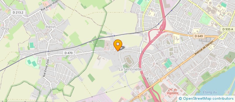 localisation de l'entreprise SCI SAINT JACQUES  LA SENTINELLE