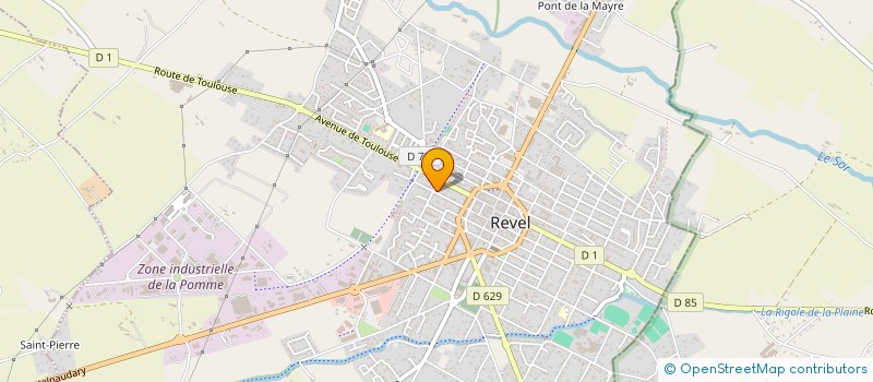 localisation de l'entreprise SCI SAINT JACQUES  REVEL