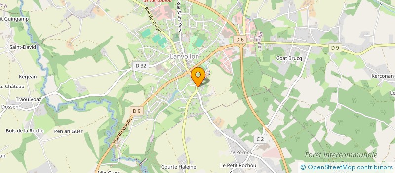 localisation de l'entreprise SCI SAINT JACQUES  LANVOLLON