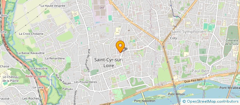 localisation de l'entreprise SCI SAINT JACQUES  SAINT-CYR-SUR-LOIRE