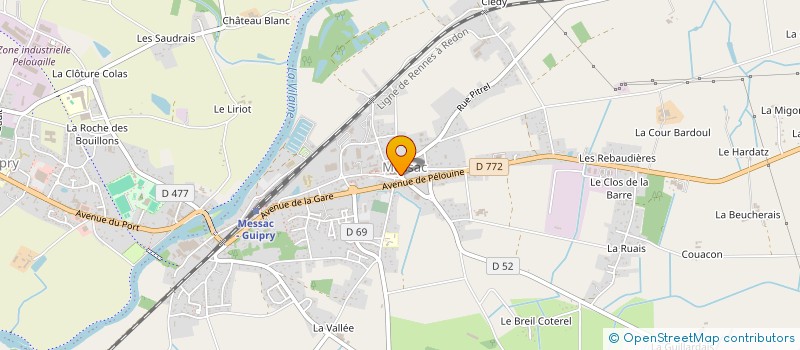 localisation de l'entreprise SCI SAINT JACQUES  GUIPRY-MESSAC