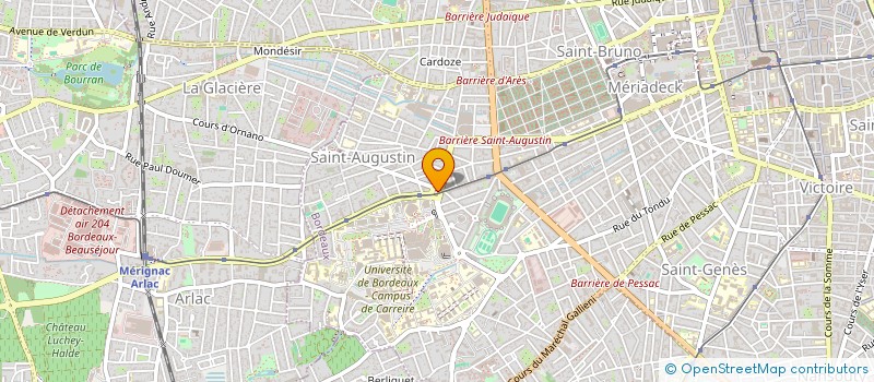 localisation de l'entreprise SCI SAINT-JACQUES  BORDEAUX