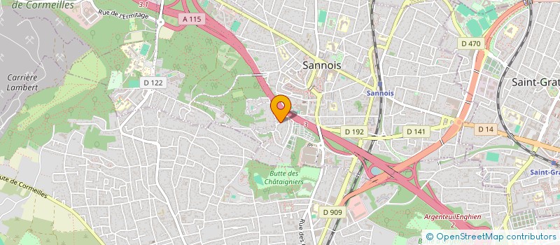 localisation de l'entreprise SCI SAINT JACQUES  SANNOIS