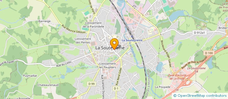 localisation de l'entreprise SCI SAINT JACQUES  LA SOUTERRAINE