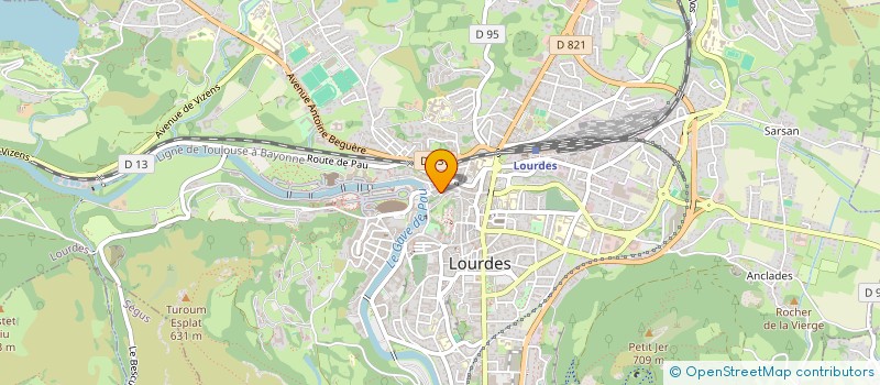 localisation de l'entreprise SCI SAINT JACQUES DE COMPOSTELLE  LOURDES