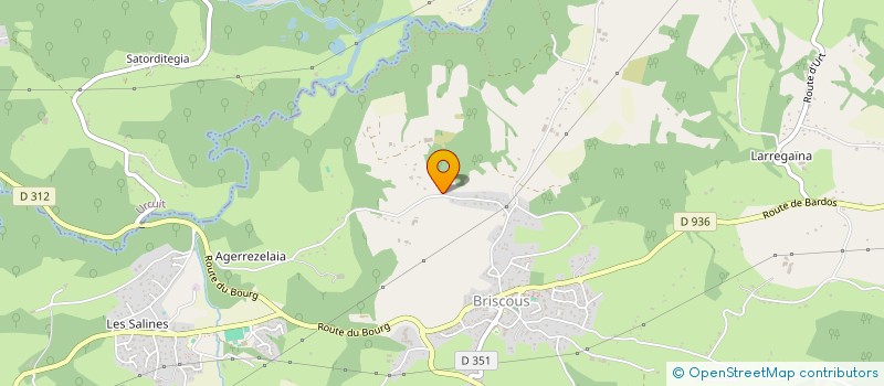 localisation de l'entreprise SCI SAINT JACQUES DE LAGOR  BRISCOUS