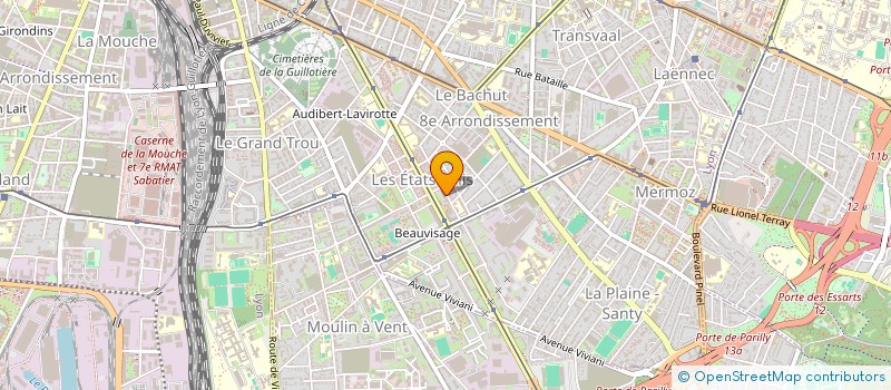 localisation de l'entreprise SCI SAINT-JACQUES DES ETATS-UNIS  LYON 8EME