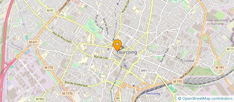 localisation de l'entreprise SCI SAINT JACQUES .G.  TOURCOING