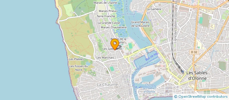 localisation de l'entreprise SCI SAINT JAMES à LES SABLES D'OLONNE