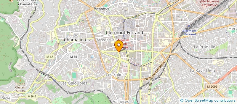 localisation de l'entreprise SCI SAINT JEAN  CLERMONT-FERRAND