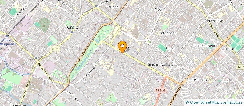 localisation de l'entreprise SCI SAINT JEAN  ROUBAIX