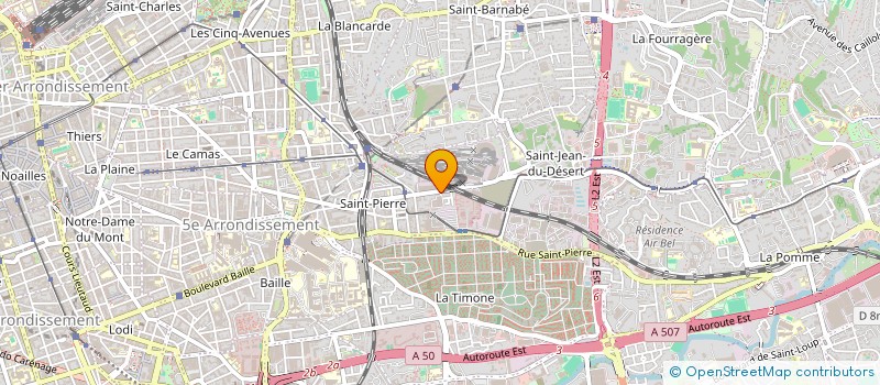 localisation de l'entreprise SCI SAINT JEAN  MARSEILLE