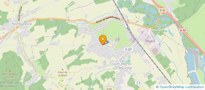 localisation de l'entreprise SCI SAINT JEAN  SAINT-MICHEL-SUR-MEURTHE