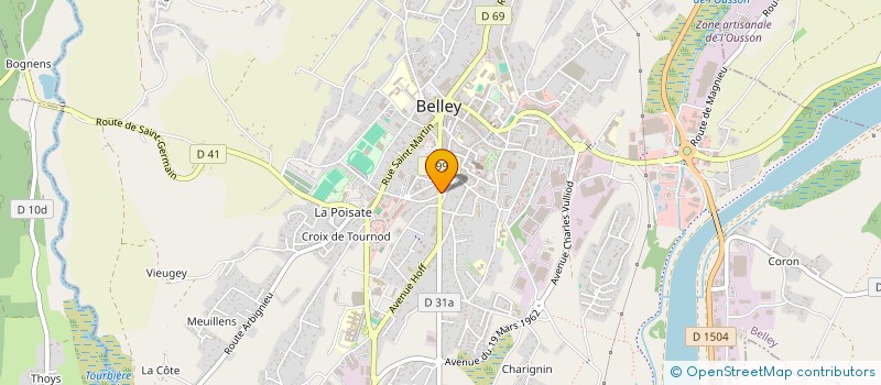 localisation de l'entreprise SCI SAINT JEAN  BELLEY