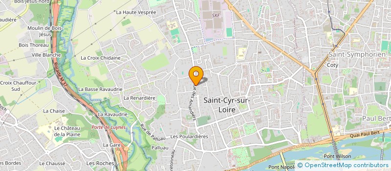 localisation de l'entreprise SCI SAINT-JEAN à SAINT-CYR-SUR-LOIRE