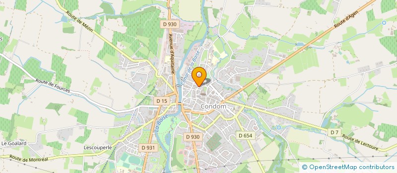 localisation de l'entreprise SCI SAINT JEAN  CONDOM