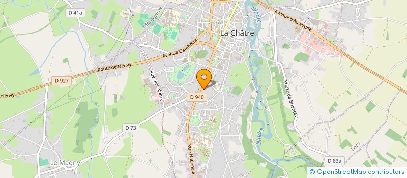 localisation de l'entreprise SCI SAINT JEAN à LA CHATRE