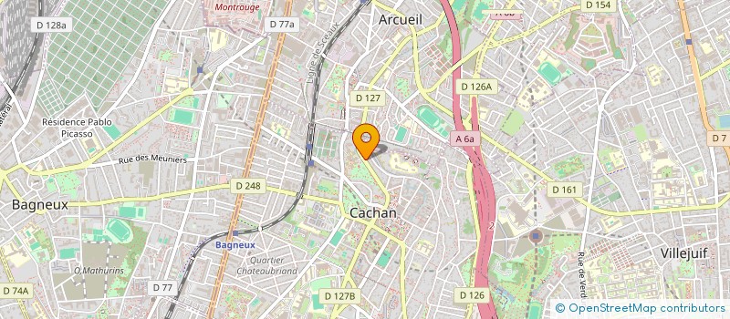 localisation de l'entreprise SCI SAINT JEAN  CACHAN