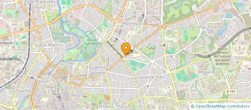 localisation de l'entreprise SCI SAINT JEAN  RENNES