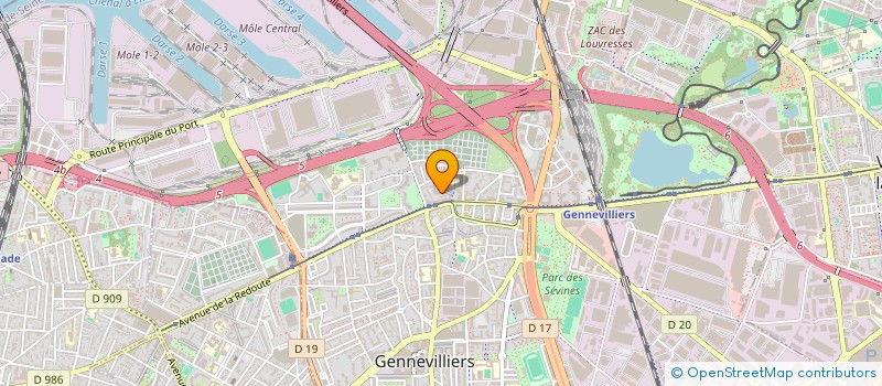 localisation de l'entreprise SCI SAINT JEAN à GENNEVILLIERS