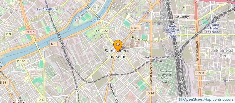 localisation de l'entreprise SCI SAINT JEAN  SAINT-OUEN-SUR-SEINE