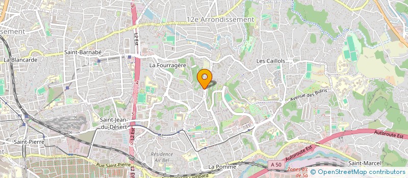 localisation de l'entreprise SCI SAINT JEAN à MARSEILLE