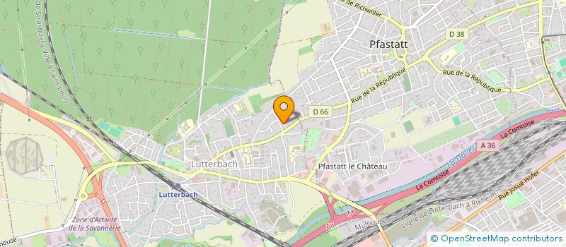 localisation de l'entreprise SCI SAINT JEAN  LUTTERBACH