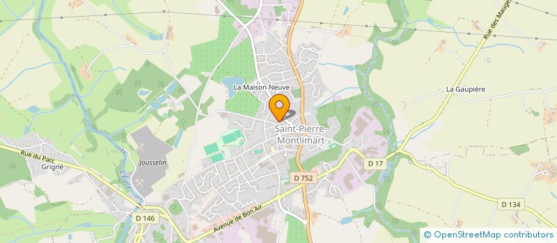 localisation de l'entreprise SCI SAINT JEAN à MONTREVAULT-SUR-EVRE