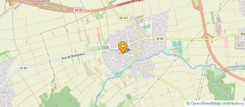 localisation de l'entreprise SCI SAINT JEAN  GEISPOLSHEIM