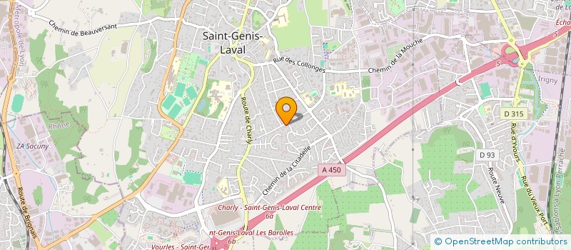 localisation de l'entreprise SCI SAINT-JEAN  SAINT-GENIS-LAVAL