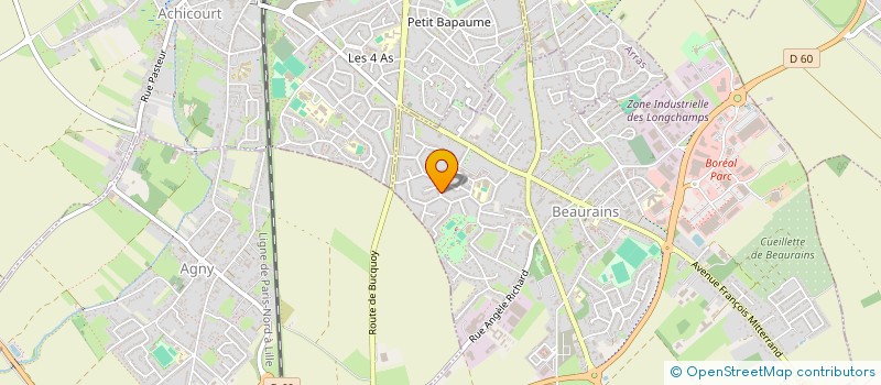 localisation de l'entreprise SCI SAINT JEAN DU MONT PIERREUX  BEAURAINS